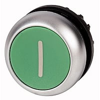 Eaton drukknop frontelement RMQ-Titan, knop groen, 1 commandoposities