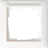 Gira Standaard 55 enkelvoudig kunststof afdekraam, wit