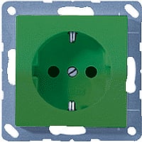 JUNG AS500 wandcontactdoos kunststof, groen, uitvoering ra, 1 eenheid