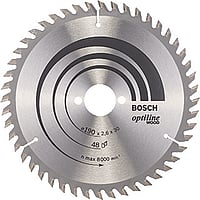 Bosch cirkelzaagblad Optiline Wood, bladdiameter 190, asgat 30