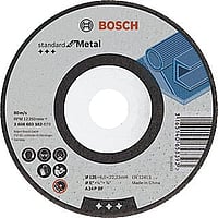 Bosch slijpschijf, afbramen, diam schijf 125mm, dikte 6mm