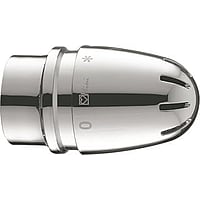 Herz Mini De Luxe radiatorknop M30x1.5 zonder 0-stand recht, chroom