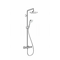 hansgrohe Croma Select E showerpipe 180 2jet met thermostaat, wit/chroom