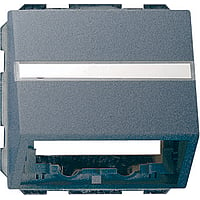 Gira System 55 outlet-component kunststof, antraciet, samenstelling