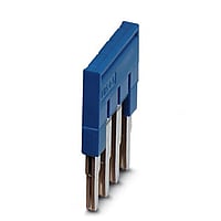 Phoenix Contact FBS doorverbindingsbrug rijgklem overig, blauw, steekbaar, rastermaat 5.2mm, 4 overbrugde klemmen, nomet (meet-)stroom In 24A, ge+»soleerd