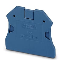 Phoenix Contact eindplaat rijgklem, blauw, uitvoering eindplaat, brandbaarheidsklasse isolatiemateri V0, dikte 2.2mm