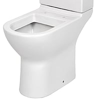 Plieger Plus duoblok diepspoel toiletpot verhoogd (+8 cm) zonder reservoir, wit