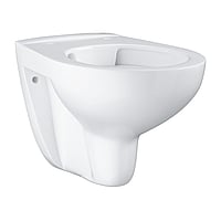 GROHE Bau Ceramic hangende wc voor inbouwsituaties, randloze technologie, glanzend keramiek, Alpine wit, spoelvolume 6/3 l