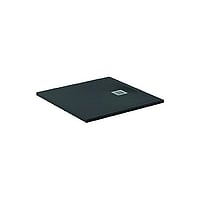 Ideal Standard douchebak Ultra Flat Solid, composiet, zwart, (lxbxh) 900x900x30mm