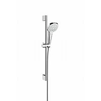 hansgrohe Croma Select E Multi glijstangset met Croma Select E Multi handdouche 65cm met Isiflex`B doucheslang 160cm wit/chroom