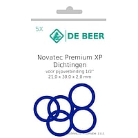 De beer premium ring pijpverbinding 1/2" 21x30x2,0 a 5 st.