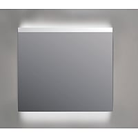 Sub spiegel gematteerde verlichting boven+indirecte verlichting onder 100x3x70 cm, alu