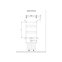 Plieger Genua EVO designradiator horizontaal 800x550mm 361W wit