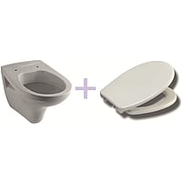 Geberit E-Con hangend toilet diepspoel met Ultimo 2.0 zitting, wit