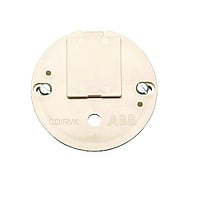 ABB Hafobox deksel voor inbouwdoos, diameter 71mm, wit