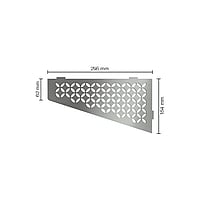 Schluter Shelf-e-s3 planchet 15,4x29,5cm, rvs geborsteld