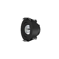 Interlight LED Downlights LED Camicro downlight IP44 dimbaar rond 4W/45°/2700K kantelbaar zwart ILDCM4TK27B