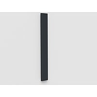Sub 487 designradiator 22,5x200 cm 790 W, mat zwart