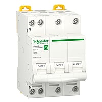 Schneider Electric Resi 9 installatieautomaat 3P+N C16 6KA