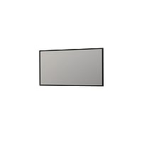 INK SP18 rechthoekige spiegel verzonken in stalen kader 80 x 160 x 4 cm, mat zwart