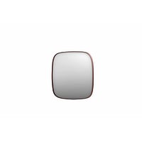 INK SP29 contour spiegel, vierkant met afgeronde hoeken verzonken in kader 100 x 4 x 100 cm, geborsteld koper