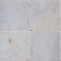 Kerabo Burdur wit marmer natuursteen vloer- en wandtegel 20 x 20 cm, wit anticato