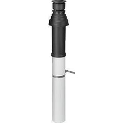 Vaillant verticale dakdoorvoer 80/125mm tbv HR Exclusief, Ecotec Plus, Ecotec Pro zwart