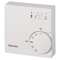 Heimeier kamerthermostaat aan/uit 230V met draaiknop en nachtverlaging, wit