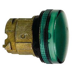 Schneider Electric Harmony signaallamp lens, inbouw diam 22.5mm rond groen