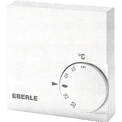 Eberle RTR-E 6124 kamerthermostaat aan/uit 24 V met draaiknop, wit