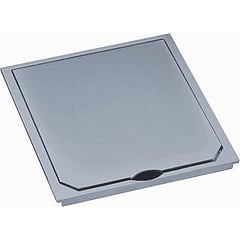 ABL Sursum toebehoren vloercontactdoos, met, staal mat, toebehoren raam+klapdeksel