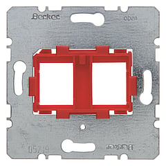 Hager berker outlet-component, rood, basiselement, modular-Jack