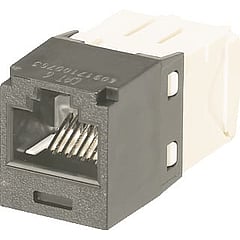 Panduit mod connector Mini-Com TG, zwart, uitvoering jack (chassisdeel)