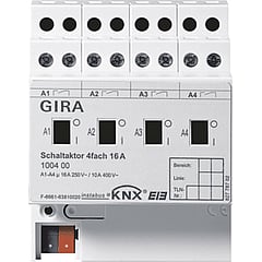 Gira KNX DRA 4-voudig schakelaaractor 16A, busSysteem