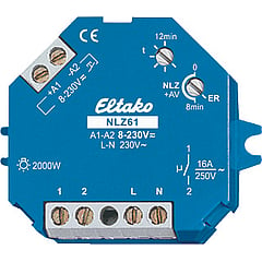 Eltako NLZ 61 tijdrelais, inbouw DIN 48x96mm uitvoering elektrische aansluiting