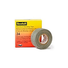 3M Scotch zelfklevende tape T24, koper, zilver, (lxb) 4.5mx25mm, UV-bestendig
