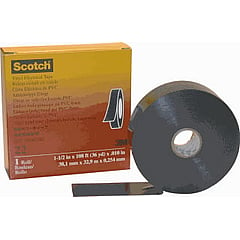 3M Scotch zelfklevende tape T22, PVC, zwart, (lxb) 33mx38mm, UV-bestendig, isol