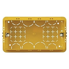Legrand BTicino doos voor montage in wand/plafond Magic, kunststof, geel, diam 133mm
