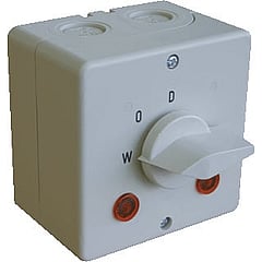 ASN Sontheimer wasmachine-/drogerschakelaar opb, 2 polen, ind signaallamp (2x)