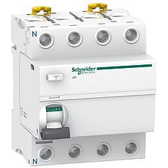 Schneider Electric aardlek schakelaar 3P+N, 4 polen, 40A, 400V