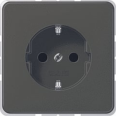 JUNG CD Plus wandcontactdoos kunststof, bruin, uitvoering ra, 1 eenheid