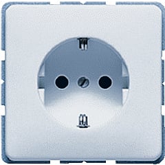 JUNG CD Plus wandcontactdoos kunststof, lichtgrijs, uitvoering ra, 1 eenheid