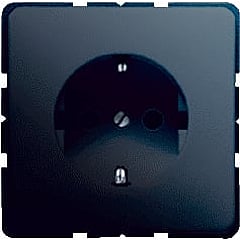 JUNG CD Plus wandcontactdoos kunststof, zwart, uitvoering ra, 1 eenheid, afd centraalplaat