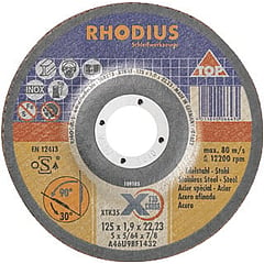 Rhodius slijpschijf XTK35, doorslijpen, diam schijf 125mm, dikte 1.9mm