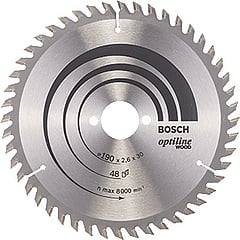 Bosch cirkelzaagblad Optiline Wood, bladdiameter 190, asgat 30