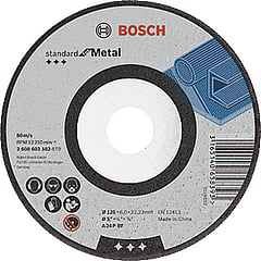 Bosch slijpschijf, afbramen, diam schijf 125mm, dikte 6mm