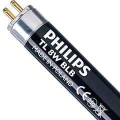 Philips tl-buis Blacklight Blue TL Mini, le 302.5mm, 8W, lichtstroom 370lm