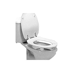 Pressalit Care toiletverhoger Dania, kunststof, wit, ho 5cm, accentkleur wit