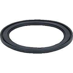Viega pakkingring platte afd ring, rubber, zwart, bu diam 114mm