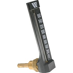 Watts Industries thermometer t.b.v. cv-installatie, 1/2", achter